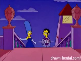 Simpsons vies film - marge en artie afterparty