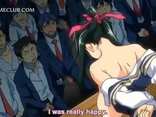 Gigantyczne wrestler hardcore pieprzenie za słodkie anime nastolatek