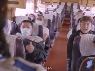 Xxx presilla tour autobús con pechugona asiática puta original china av sexo vídeo con inglés sub