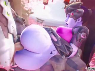 Threesome x rated clip with Widowmaker and More Overwatch Heroes